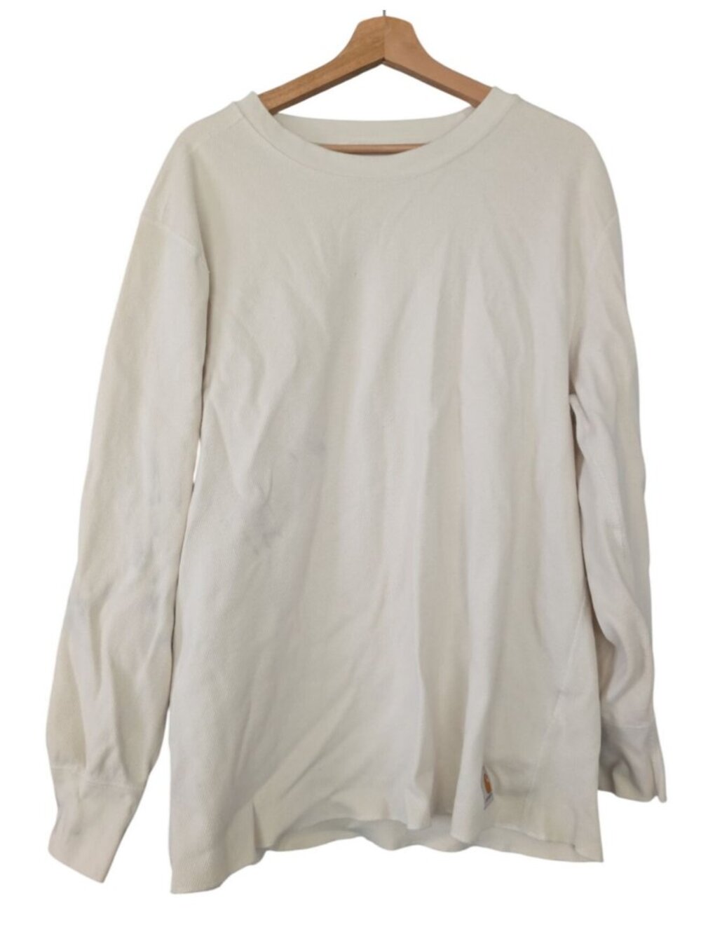 Carhartt Force Thermal Long Sleeve Shirt Mens XXL White Heavyweight Workwear